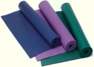 Yoga mats in various colours and thicknesses including Tapas® Yoga Mats.